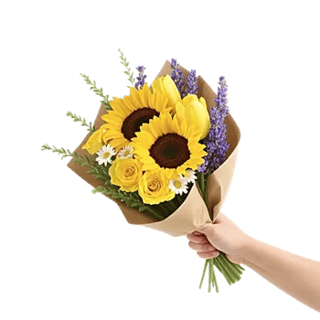 Golden Sunflower Bouquet