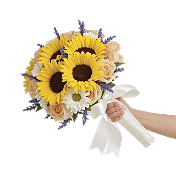 Golden Sunflower Bouquet