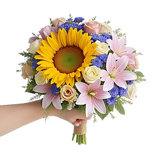 Golden Sunflower Bouquet