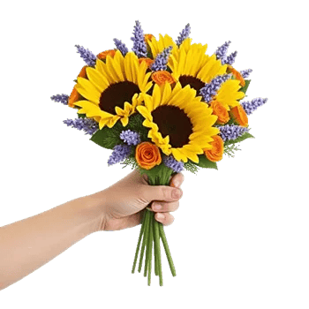 Golden Sunflower Bouquet