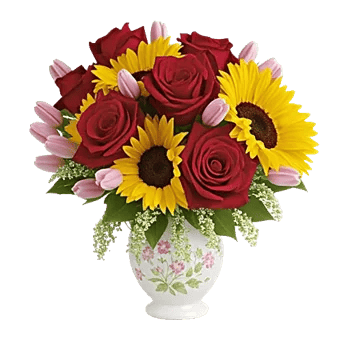 Crimson Blossom Harmony