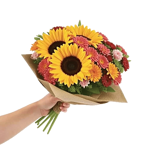 Golden Sunflower Bouquet