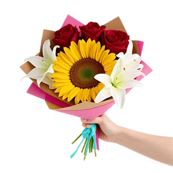Golden Sunflower Bouquet