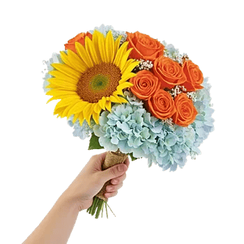 Golden Sunflower Bouquet