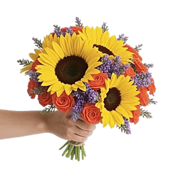 Golden Sunflower Bouquet