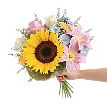 Golden Sunflower Bouquet