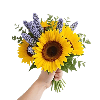Golden Sunflower Bouquet