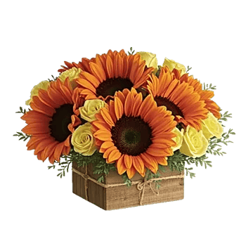Golden Sunflower Bouquet