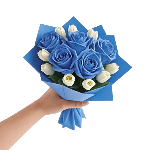 Elegant Blue Roses