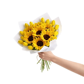 Golden Sunflower Bouquet