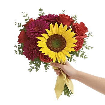 Golden Sunflower Bouquet