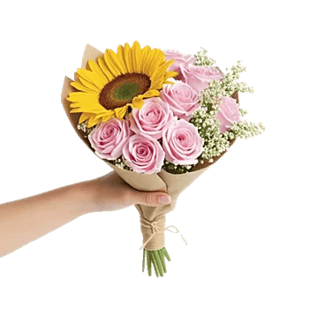 Golden Sunflower Bouquet