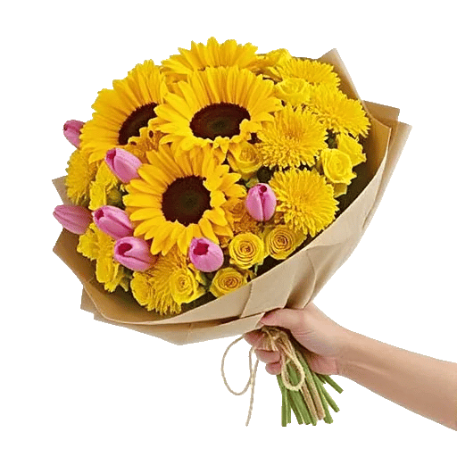 Golden Sunflower Bouquet