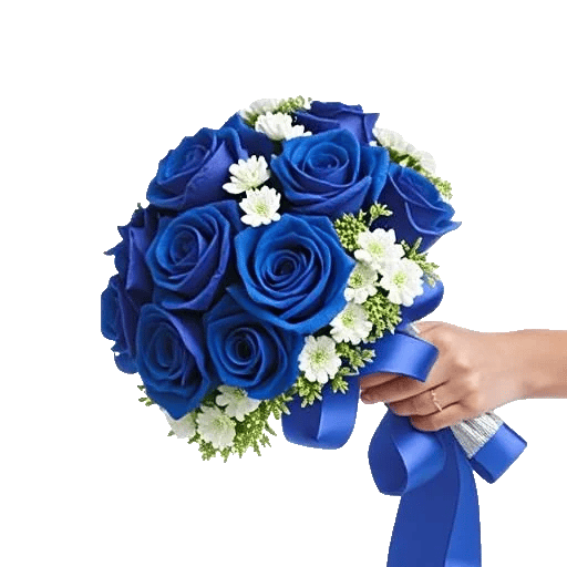 Elegant Blue Roses