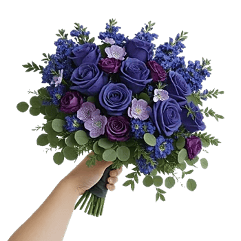 Elegant Blue Roses