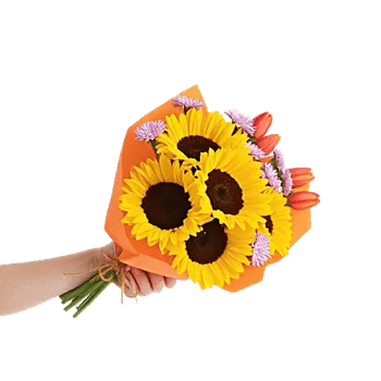 Golden Sunflower Bouquet