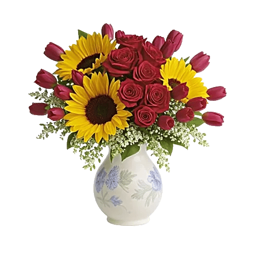 Crimson Blossom Harmony