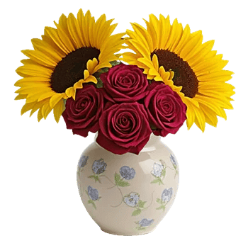 Crimson Blossom Harmony