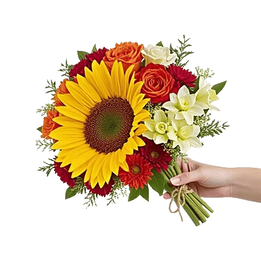 Golden Sunflower Bouquet