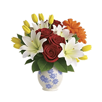 Crimson Blossom Harmony