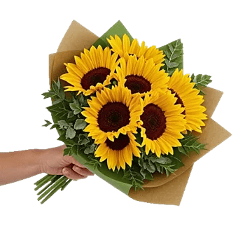 Golden Sunflower Bouquet