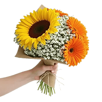 Golden Sunflower Bouquet