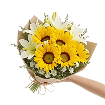 Golden Sunflower Bouquet