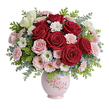 Crimson Blossom Harmony