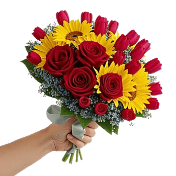 Crimson Blossom Harmony