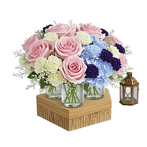 Blush Romantic Centerpiece