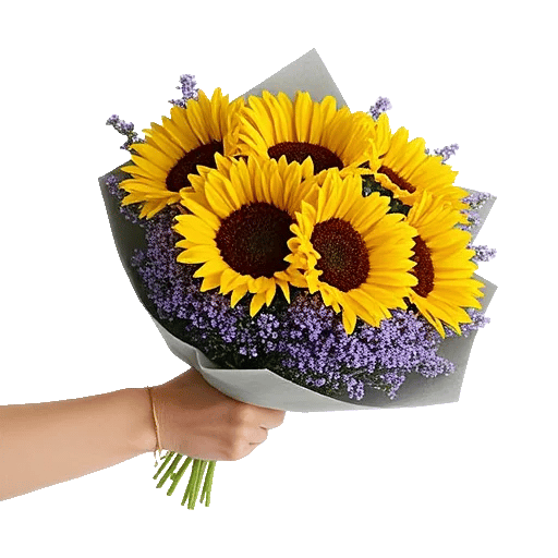 Golden Sunflower Bouquet