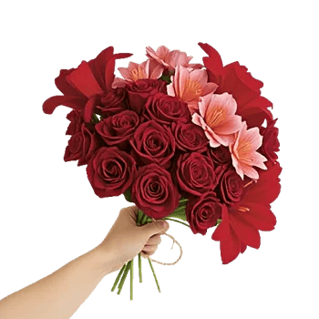 Crimson Blossom Harmony