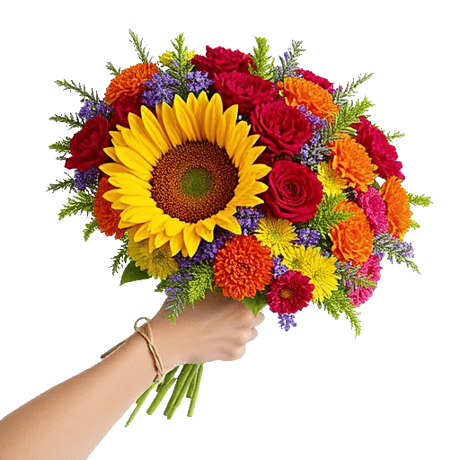 Golden Sunflower Bouquet