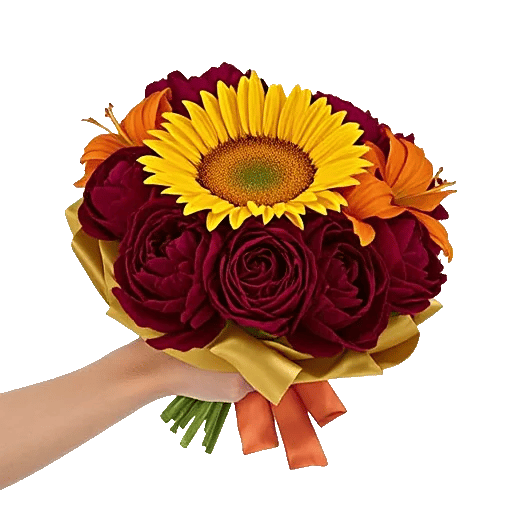 Golden Sunflower Bouquet