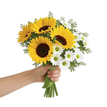 Golden Sunflower Bouquet