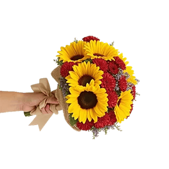 Golden Sunflower Bouquet