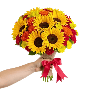 Golden Sunflower Bouquet