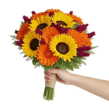 Golden Sunflower Bouquet