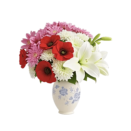 Crimson Blossom Harmony