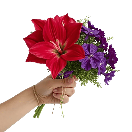 Crimson Blossom Harmony