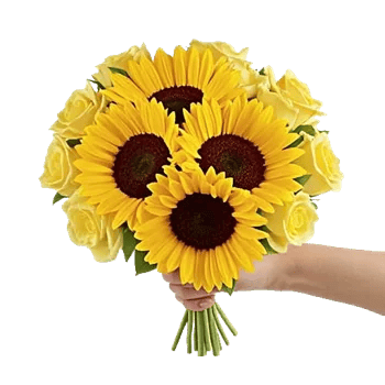 Golden Sunflower Bouquet