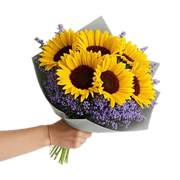 Golden Sunflower Bouquet