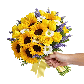 Golden Sunflower Bouquet