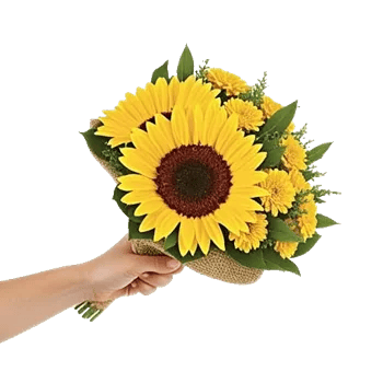 Golden Sunflower Bouquet