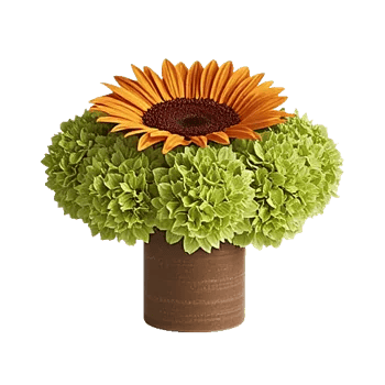 Amber Sunflower Glow