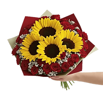 Golden Sunflower Bouquet