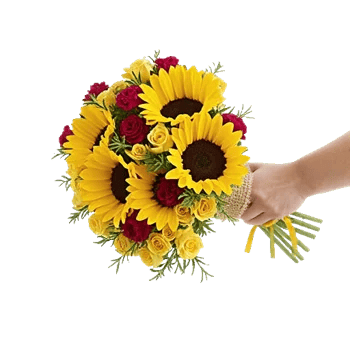 Golden Sunflower Bouquet