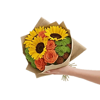 Golden Sunflower Bouquet