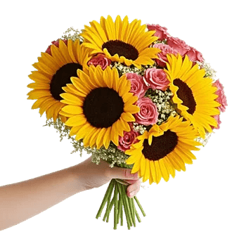 Golden Sunflower Bouquet