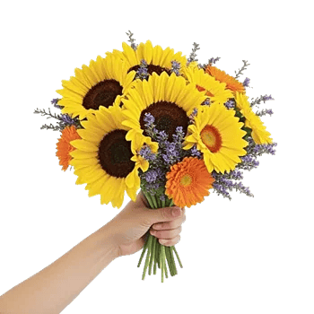 Golden Sunflower Bouquet